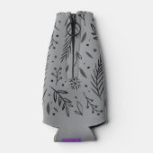 Winter Botanisch Water Cooler – Grijs & Zwart (Achterkant)