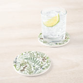 Winter Botanisch Zandsteen Onderzetter (Zijkant)