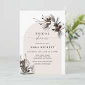 Winter Botanische Arch Bridal Shower Kaart (Staand voorkant)