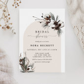 Winter Botanische Arch Bridal Shower Kaart