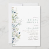 Winter Botanische Bridal Shower Kaart (Voorkant)
