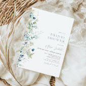 Winter Botanische Bridal Shower Kaart