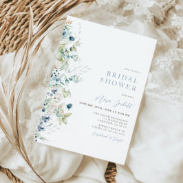 Winter Botanische Bridal Shower Kaart