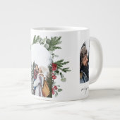 Winter Botanische Drie Foto en naam Kerstmis Grote Koffiekop (Voorkant rechts)