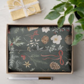 Winter Botanische Feestelijke Kerst Tissuepapier (Geschenk)
