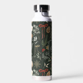 Winter Botanische Feestelijke Kerst Waterfles (Links)