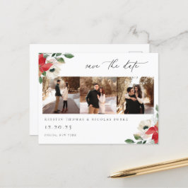 Winter Botanische Floral Foto Briefkaart