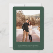 Winter Botanische Floral Foto Save The Date (Achterkant)