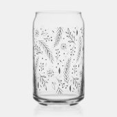 Winter Botanische Glas Can (Achterkant)