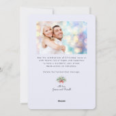 Winter Botanische Greenery 2 Foto Flat Feestdagenkaart (Achterkant)