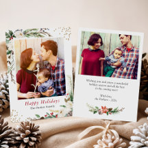 Winter Botanische Greenery Ivory Floral Kerstmis