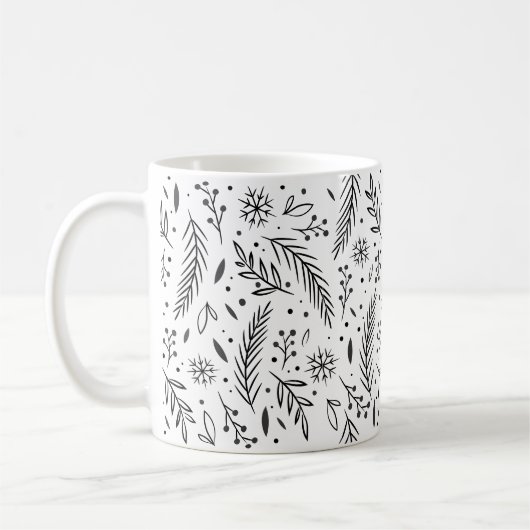 Winter Botanische Klassieke Mok (Links)