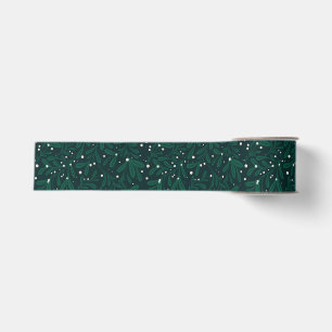 Winter Botanische Maretak Groen Kerstmis Grosgrain Lint