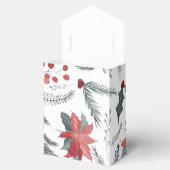 Winter Botanische Pine Berry Wreath Holiday Bedankdoosjes (Geopend)