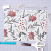 Winter Botanische Pine Berry Wreath Holiday Tissuepapier (Craft)