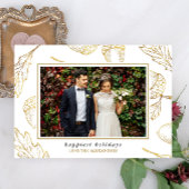 Winter Botanische Prettige feestdagen foto Feestdagenkaart