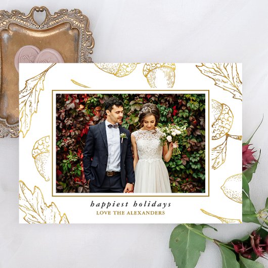 Winter Botanische Prettige feestdagen foto Feestdagenkaart