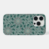 Winter botanische sneeuwvlok IPhone Hoesje 15 Pro Case (Achterkant horizontaal)