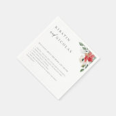 Winter Botanische vlindervloeren Servet (Hoek)