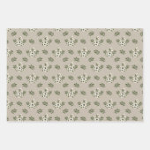 Winter Botanische Waterverf Blush Pink Floral Inpakpapier Vel (Voorkant 2)