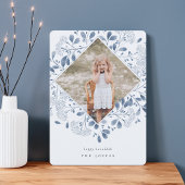 Winter Bouquet | Elegant Waterverf Hanukkah Foto Feestdagenkaart