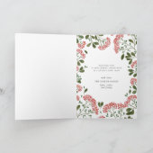 Winter Bouquet | Gevouwen feestdag Kaart (Binnen)