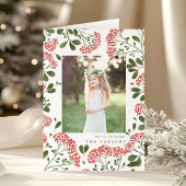 Winter Bouquet | Gevouwen feestdag Kaart