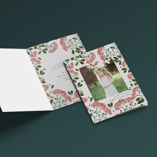 Winter Bouquet | Gevouwen feestdag Kaart