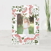 Winter Bouquet | Gevouwen feestdag Kaart (Voorkant)