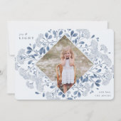 Winter Bouquet | Hanukkah-foto Feestdagenkaart (Voorkant)