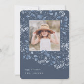 Winter Bouquet | Hanukkah-foto Feestdagenkaart (Voorkant)