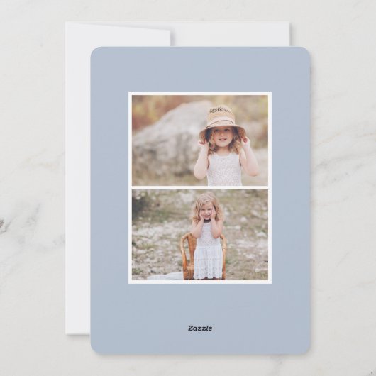 Winter Bouquet | Hanukkah-foto Feestdagenkaart (Achterkant)