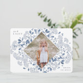 Winter Bouquet | Hanukkah-foto Feestdagenkaart (Staand voorkant)