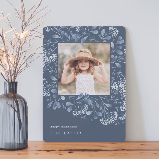 Winter Bouquet | Hanukkah-foto Feestdagenkaart