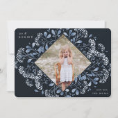 Winter Bouquet | Hanukkah-foto Feestdagenkaart (Voorkant)