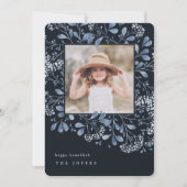 Winter Bouquet | Hanukkah-fotokaart Feestdagenkaart (Voorkant)