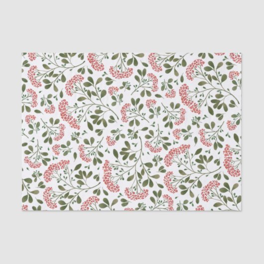 Winter Bouquet Pattern Tissuepapier (Voorkant)