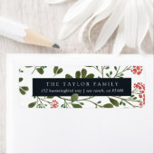 Winter Bouquet Return-adres Etiket (Insitu)