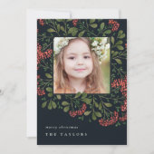 Winter Bouquet | Vakantieknopkaart Feestdagenkaart (Voorkant)