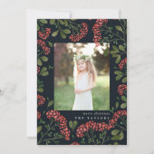 Winter Bouquet | Vakantieknopkaart Feestdagenkaart (Voorkant)