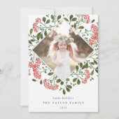 Winter Bouquet | Vakantieknopkaart Feestdagenkaart (Voorkant)