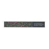 Winter Bouquet Wraparound Return Address Label (Individueel)