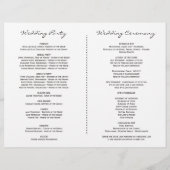 Winter Bourgogne Bloemengewei Trouwprogramma (Achterkant)