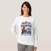 Winter Bouwt Karakter Minnesota Checklist T-Shirt (Voorkant volledig)