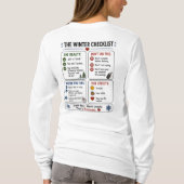 Winter Bouwt Karakter Minnesota Checklist T-Shirt (Achterkant)