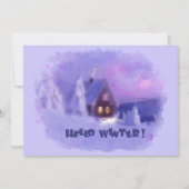 Winter Bovenaan van de bergen Chalet White Firs Feestdagenkaart (Voorkant)