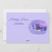 Winter Bovenaan van de bergen Chalet White Firs Feestdagenkaart (Achterkant)