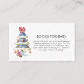 Winter Bow Christmas Tree Books For Baby Shower  Informatiekaartje (Voorkant)