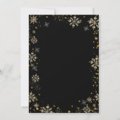 Winter Bow Notenkraker Ballet Baby shower Sneeuwvl Kaart (Achterkant)