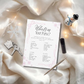 Winter Bow Pink Wat zit er in je tas? wild Kaart